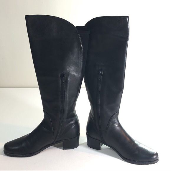 Stuart Weitzman Arlington boot 6.5 Black Nappa. - Picture 5 of 8